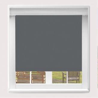 Banlight Duo Fr Blackout Charcoal Blockout Roller Blind