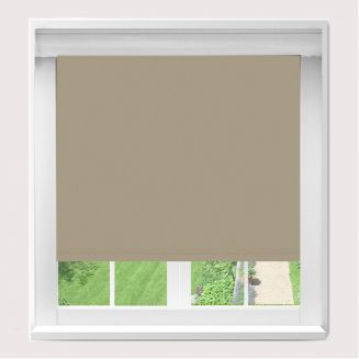 Banlight Duo Fr Blackout Sand Blockout Roller Blind