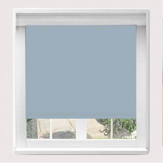 Banlight Duo Fr Blackout Smokey Blue Blockout Roller Blind