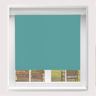 Banlight Duo Fr Blackout Turquoise Blockout Roller Blind