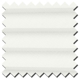 Intu Calia Asc Fr White Pleated Blind With Gunmetal Cassette