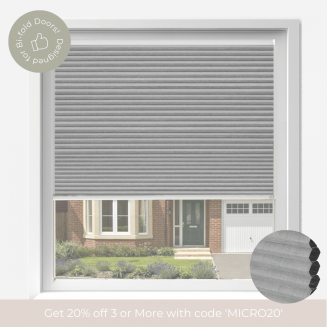 Intu Micro Pittsburgh Blackout Dove Honeycomb Pleated Blind