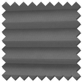 Intu Hive Plain Black Pleated Blind With White Cassette