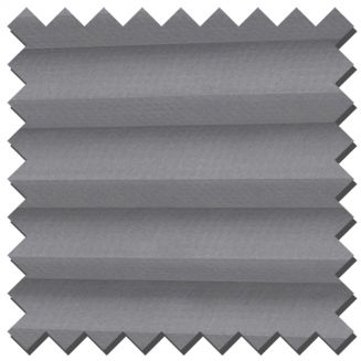 Intu Hive Plain Concrete Pleated Blind With White Cassette