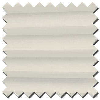 Intu Hive Plain Cream Pleated Blind With White Cassette