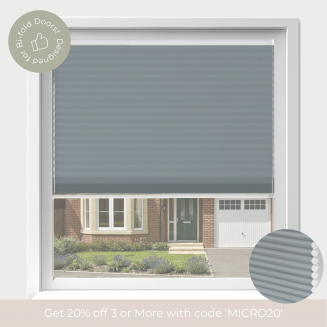 Intu Micro Hive Grey Pleated Blind