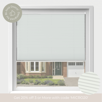 Intu Micro Infusion Asc White Pleated Blind