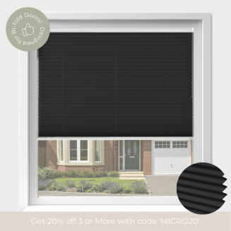 Intu Micro Infusion Asc Black Pleated Blind