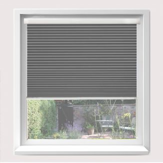 Intu Hive Blackout Fr Concrete Pleated Blind