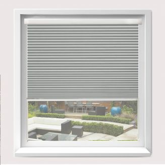 Intu Hive Blackout Fr White Pleated Blind