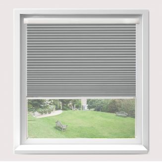 Intu Hive Blackout Iron Pleated Blind With White Cassette