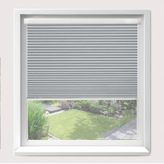 Intu Hive Blackout White Pleated Blind With White Cassette