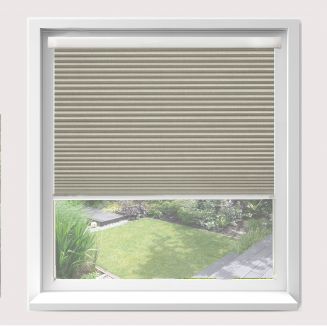 Intu Hive Matrix Blackout Cream Pleated Blind