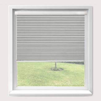 Intu Hive Plain White Pleated Blind With White Cassette