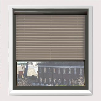 Intu Infusion Asc Beige Pleated Blind With Gunmetal Cassette