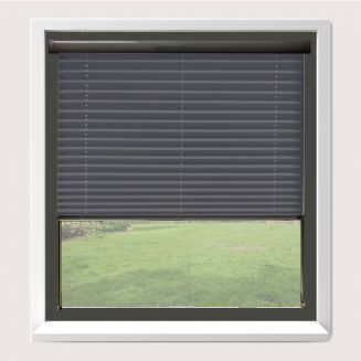 Intu Infusion Asc Concrete Pleated Blind With Gunmetal Cassette