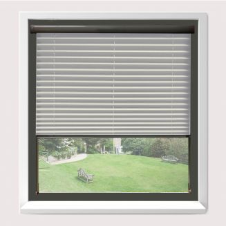 Intu Infusion Asc Cream Pleated Blind With Gunmetal Cassette