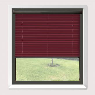 Intu Infusion Asc Crimson Pleated Blind With Gunmetal Cassette