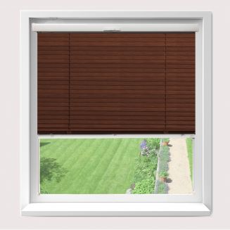 Intu Venetian Wood Effect Mahogany Venetian Blind