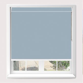 Open Cassette 70mm Banlight Duo Fr Blackout Smokey Blue Roller Blind