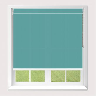 Open Cassette 70mm Banlight Duo Fr Blackout Turquoise Roller Blind