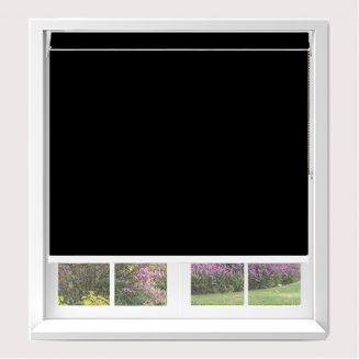 Open Cassette 70 Urban fr Black Roller Blind With White Cassette