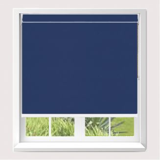 Open Cassette 70 Urban fr Blue Roller Blind With White Cassette