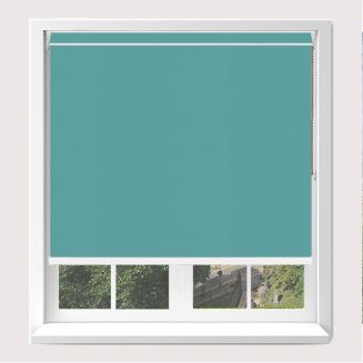 Open Cassette 40mm Banlight Duo Fr Blackout Atlantic Blue Roller Blind