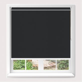 Open Cassette Banlight Duo fr Black Roller Blind With White Cassette