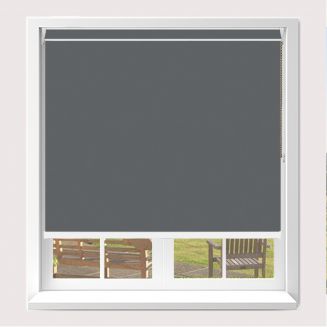 Open Cassette 40mm Banlight Duo Fr Blackout Charcoal Roller Blind