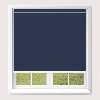 Open Cassette 40mm Banlight Duo Fr Blackout Navy Roller Blind