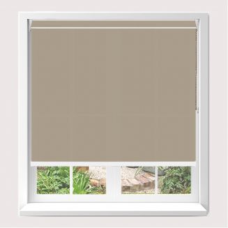 Open Cassette 40mm Splash Hessian Roller Blind