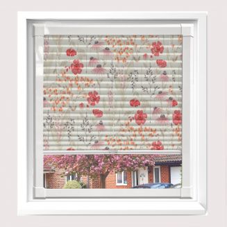 Meadow Flower Acs Redcurrant Perfect Fit Pleated Blind  