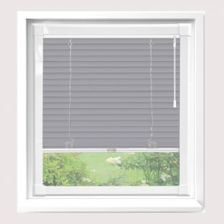 Sunwood Ash Perfect Fit Wood Blind With White Frame