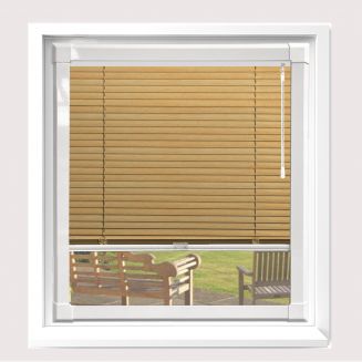 Wood Effect Beech  Perfect Fit Venetian Blind  