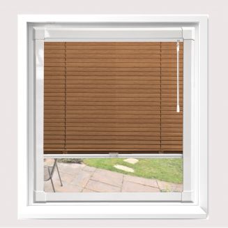 Wood Effect Chestnut  Perfect Fit Venetian Blind  