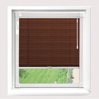 Wood Effect Mahogany  Perfect Fit Venetian Blind  