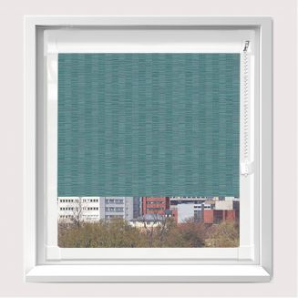 Chain Operated Floyd Asc Teal Perfect Fit Roller Blind  