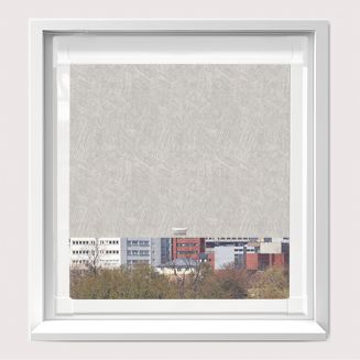 Romany Blackout Light Grey Perfect Fit Roller Blind