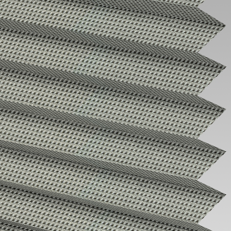 Hemp Asc Ebony Perfect Fit Pleated Blinds