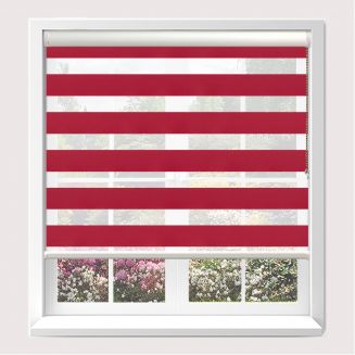 Senses Mirage Allure Scarlet Roller Blind With White Cassette