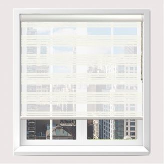 Senses Mirage Balance Cream Roller Blind With White Cassette