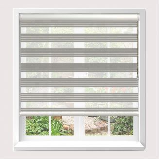 Senses Mirage Balance Grey Roller Blind With White Cassette