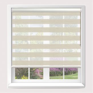 Senses Mirage Beam Maple Roller Blind With White Cassette