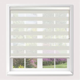 Senses Mirage Demure Platinum Roller Blind With White Cassette