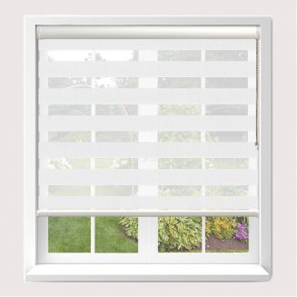 Senses Mirage Entwine White Roller Blind With White Cassette