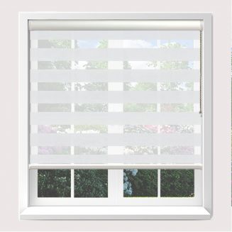 Senses Mirage Illume Chalk Roller Blind With White Cassette