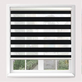 Senses Mirage Illume Ebony Roller Blind With White Cassette