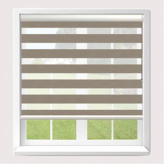 Senses Mirage Poise Brown Roller Blind With White Cassette