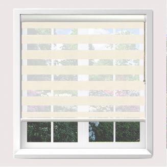 Senses Mirage Poise Cream Roller Blind With White Cassette